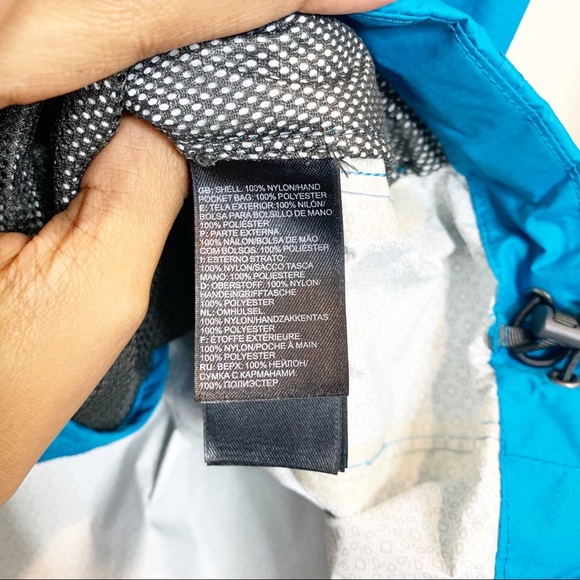 The North Face Blue Rain Jacket Size Small - Picture 3 of 7